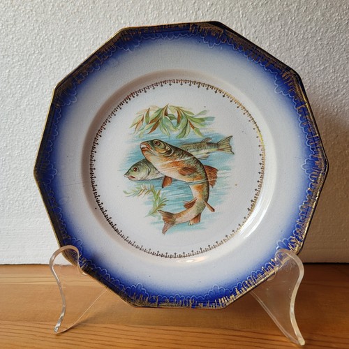 Antique limoges china fish - limoges,