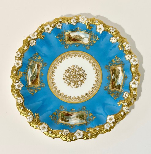Antique coalport cabinet plate - coalport,