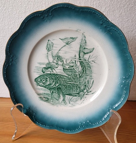 Antique limoges france fish - antique,