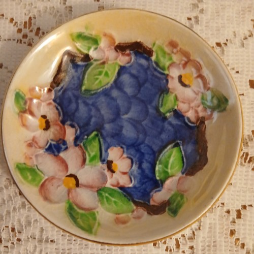 Vintage maling blue floral - maling,